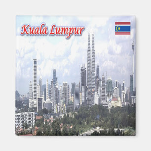 MY - Malaysia - Kuala Lumpur - Panorama Magnet