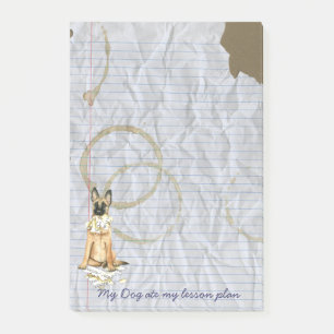 My Malinois Ate My Lessingplan Post-it Klebezettel