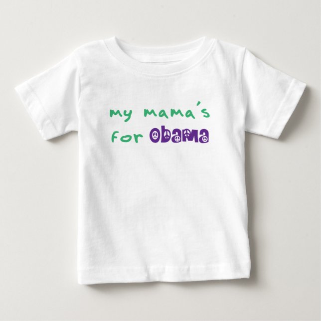 My Mama's For Obama Toddler L/S T-Shirt (Devant)