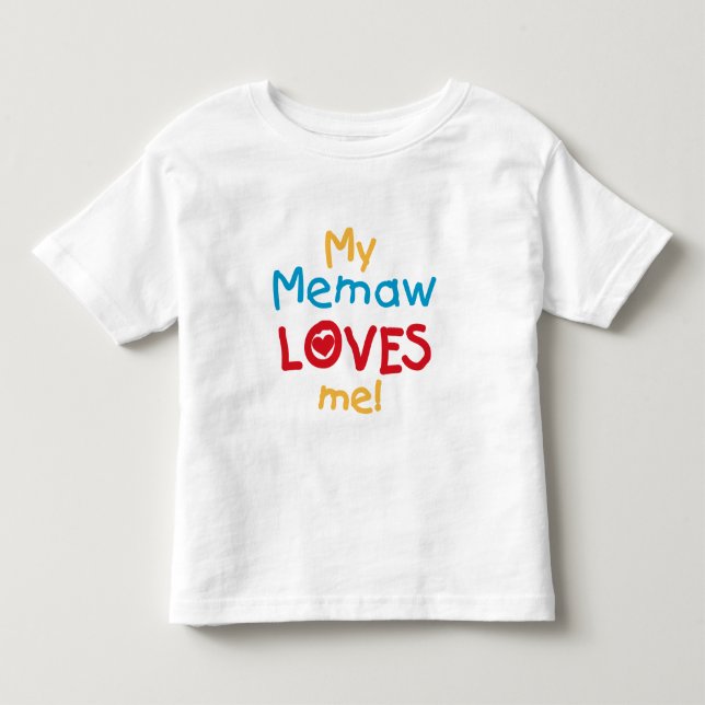 My Memaw Loves Me T-shirts et cadeaux (Devant)