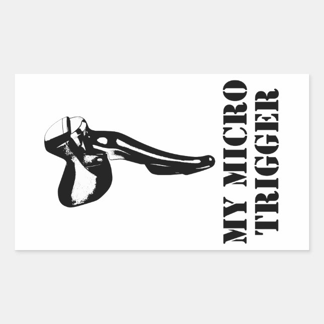 My Micro Trigger Rechteckiger Aufkleber (Vorderseite)