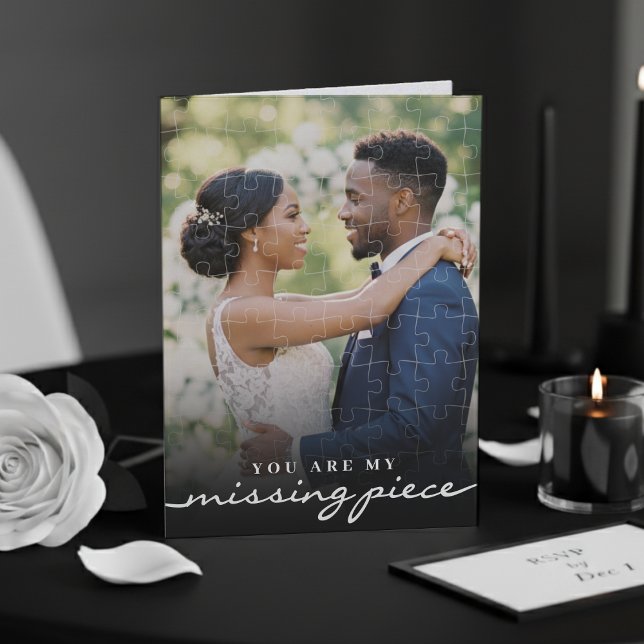 My Missing Piece Photo Jigsaw Puzzle Romantic Karte (My Missing Piece Photo Jigsaw Puzzle Romantic Card
)