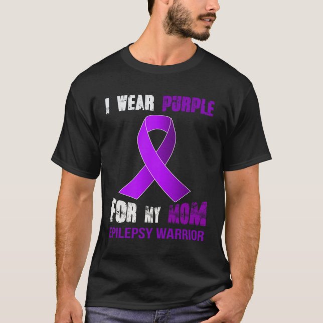MY MOM  MY EPILEPSY WARRIOR T-Shirt (Vorderseite)