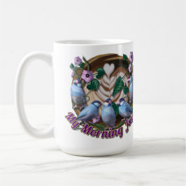 My morning JAVA with Java sparrows Kaffeetasse