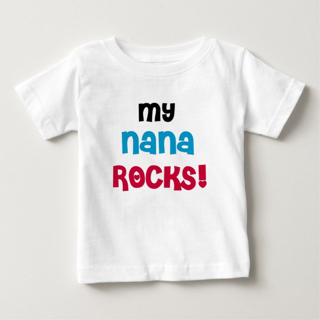 My Nana Rocks Baby T-shirt (Vorderseite)