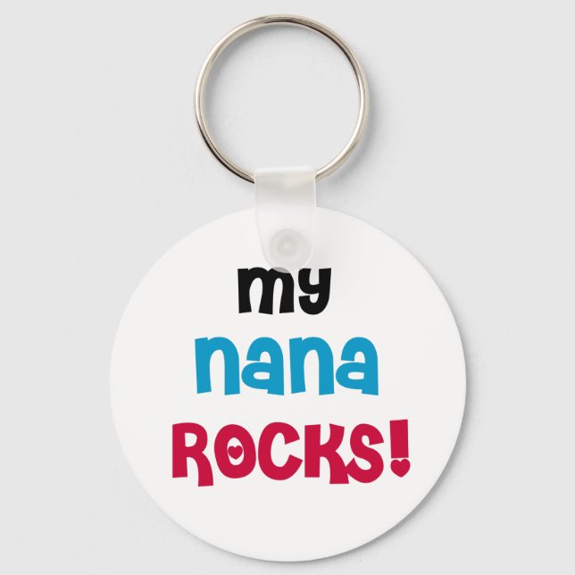 My Nana Rocks Schlüsselanhänger (Vorderseite)