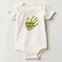 "My Nanny Lieben Me"-grün Baby T-shirt