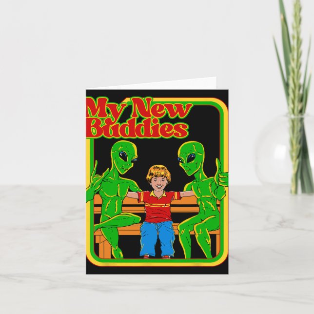 My New Buddies Funny Vintage Child Game  Karte (Vorderseite)