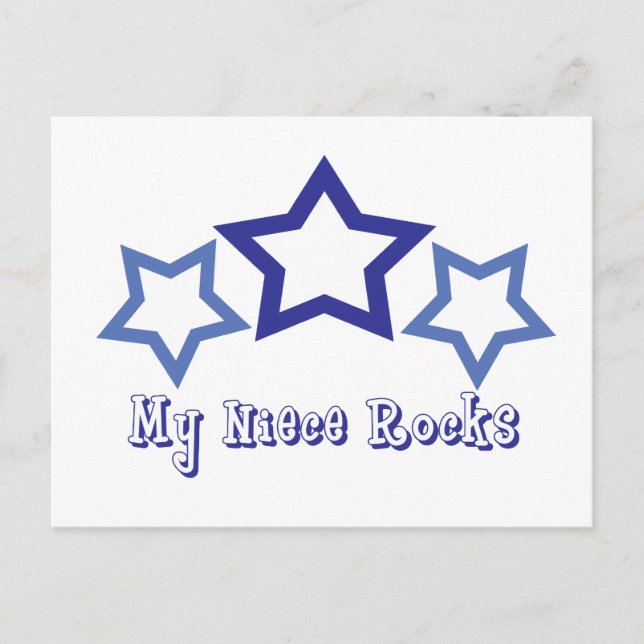 My Niece Rocks Postkarte (Vorderseite)