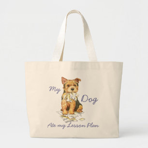My Norwich Terrier Ate my Lessingplan Jumbo Stoffbeutel