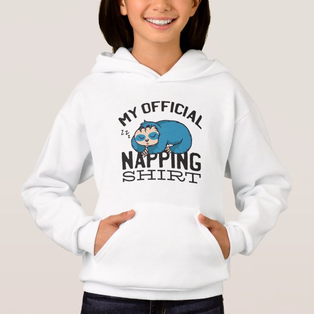 My official napping shirt - Lazy sleeping Sloth (Vorderseite)