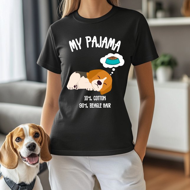 My Pajama - 10 % Baumwolle, 90 % Beagle Haar T-Shirt (Von Creator hochgeladen)