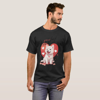 My Pawfect Valentine: Süßer weißer Jindo-Hund  T-Shirt