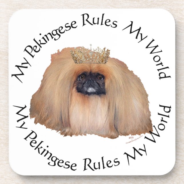 My Pekingese Rules Untersetzer (Vorderseite)