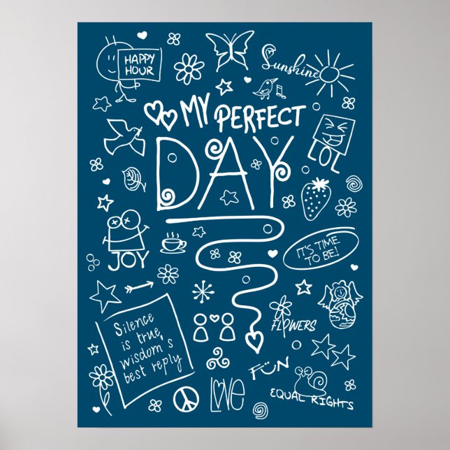 My Perfect Day - Positive Thinking 2a Poster (Vorne)