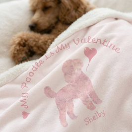 My Poodle Is My Valentine Poodle Custom Name Sherpadecke