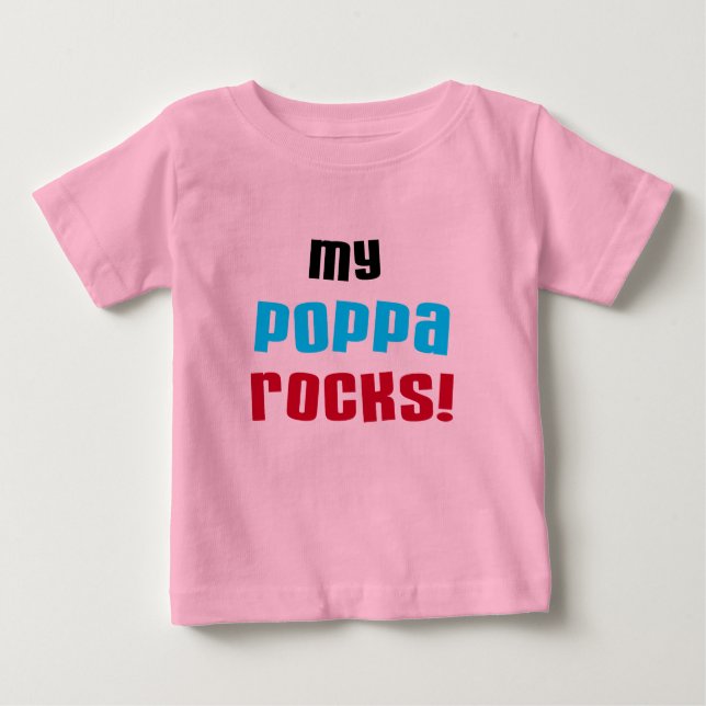 My Poppa Rocks Tshirts et cadeaux (Devant)