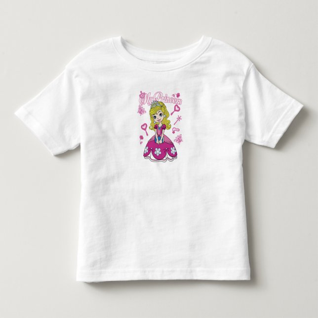 "My Princess" Cute Cartoon Girl T-Shirt – Perfect  (Vorderseite)