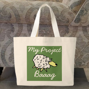 "My Project Baaag" Projekt-Tasche für Schafe Cart Jumbo Stoffbeutel