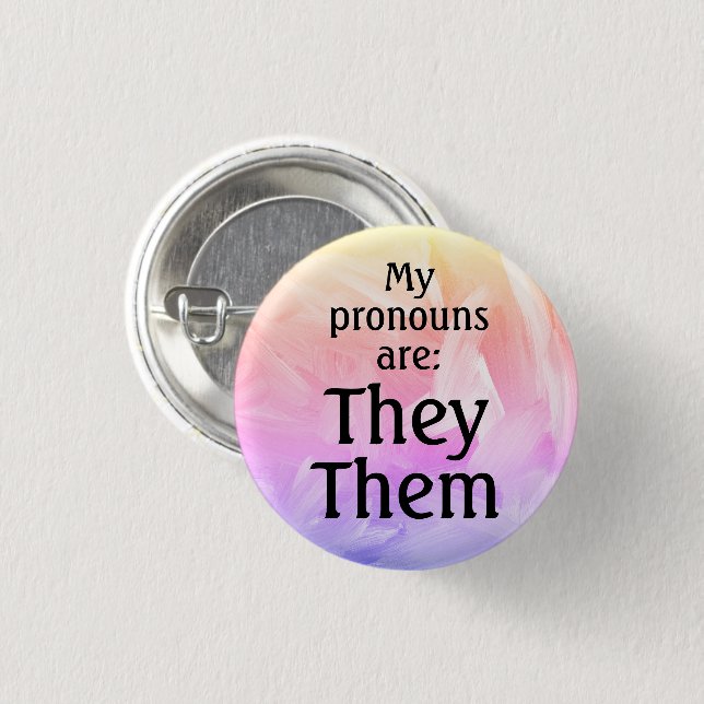 My pronouns are: They Them Button (Vorne & Hinten)
