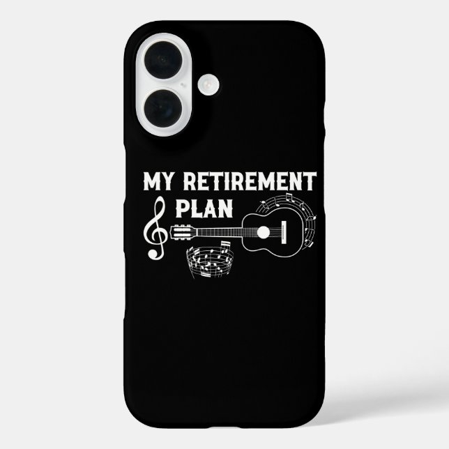 My Retirement Plan Guitar Funny Musicians iPhone 16 Hülle (Rückseite)