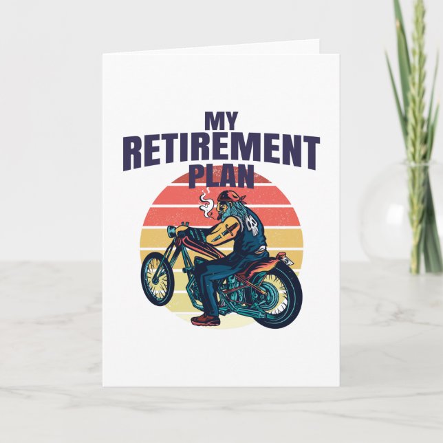 My retirement plan motorcycling karte (Vorderseite)