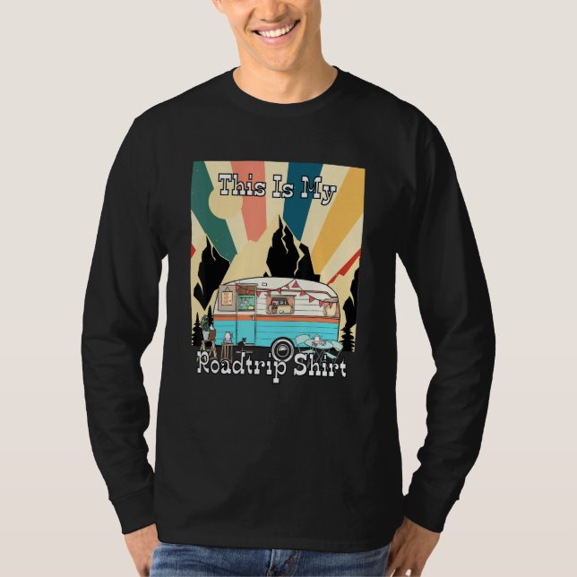 My Roadtrip Retro Rv Camping And Traveler 1 T-Shirt (Vorderseite)