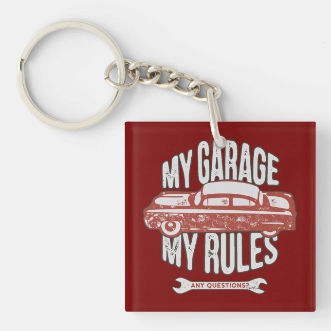 My Rules Classic Red Car Retro Mechanic (Devant)