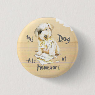 My Sealyham Terrier Ate Meine Hausaufgaben Button