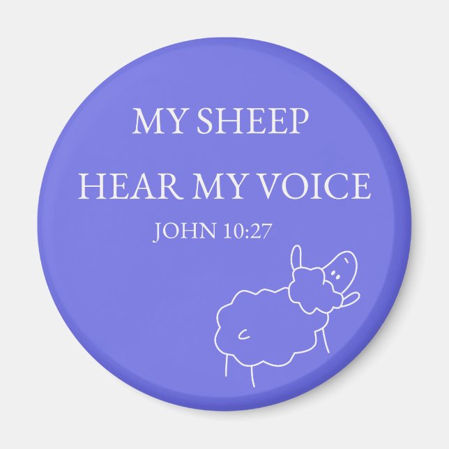 My Sheep Hear My Voice Magnet (Vorne)