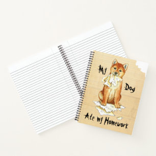 My Shiba Inu Ate Meine Hausaufgaben Notizbuch