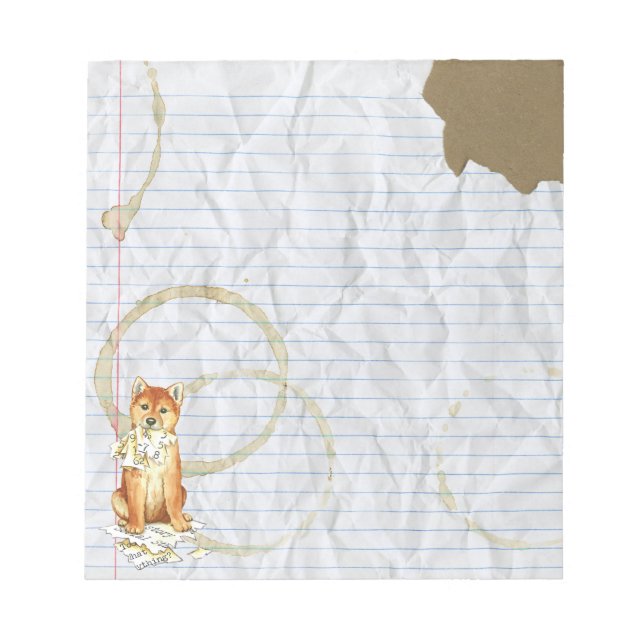 My Shiba Inu Ate My Lessingplan Notizblock (Vorderseite)
