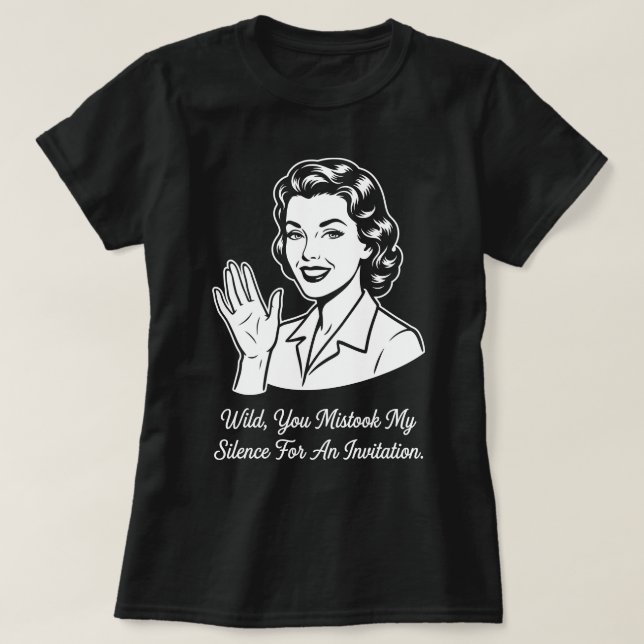 My Silence for Invitation Retro T-Shirt (Design vorne)
