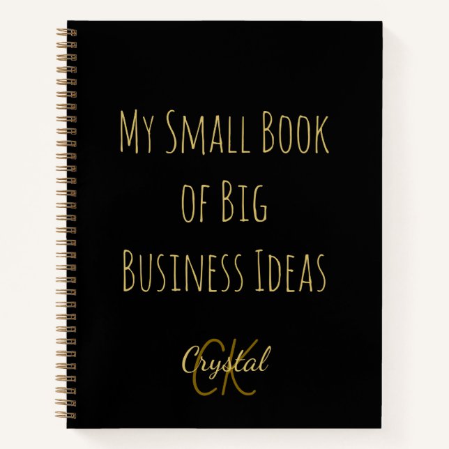 My Small Book of Big Business Ideas Notebook Notizbuch (Vorderseite)