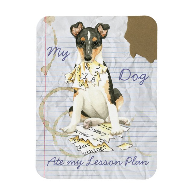 My Smooth Collie Ate My Lesson Plan Magnet (Vertikal)