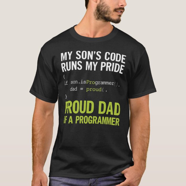 My Son’s Code Runs My Pride T-Shirt (Vorderseite)