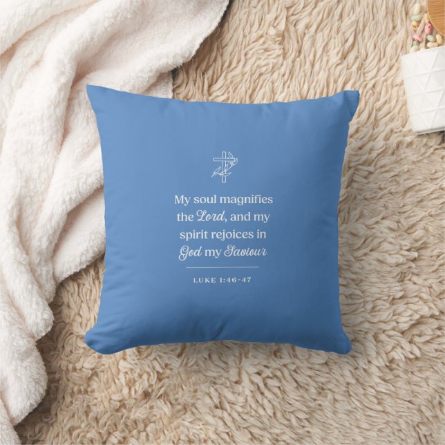 My Soul Magnifies the Lord Christian Kissen (Decke)