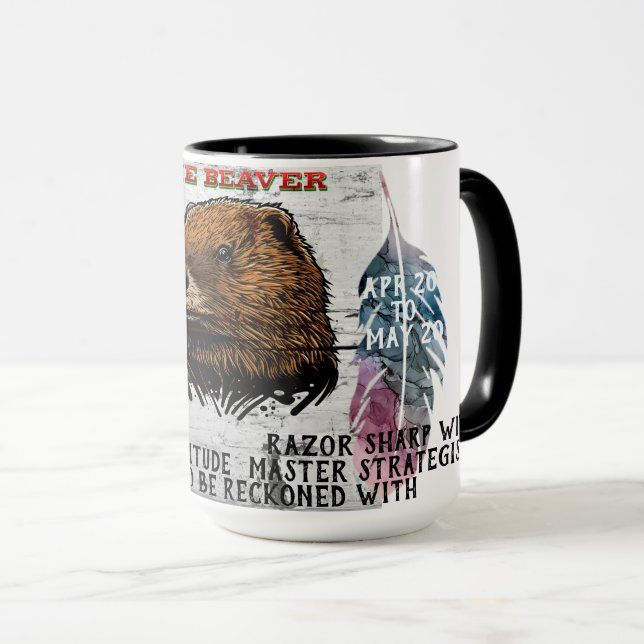 "My Spirit Animal" Die Tasse des Biberkaffees (VorderseiteRechts)