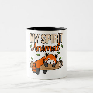 My Spirit Animal Red Pandas Cute Pet Panda Lover G Zweifarbige Tasse