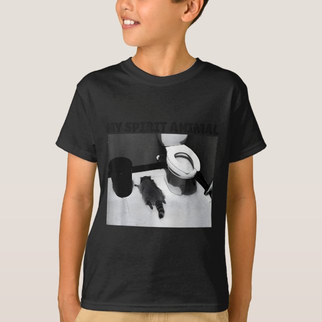 My Srit Animal Funny Drunk Raccoon Meme  T-Shirt (Vorderseite)