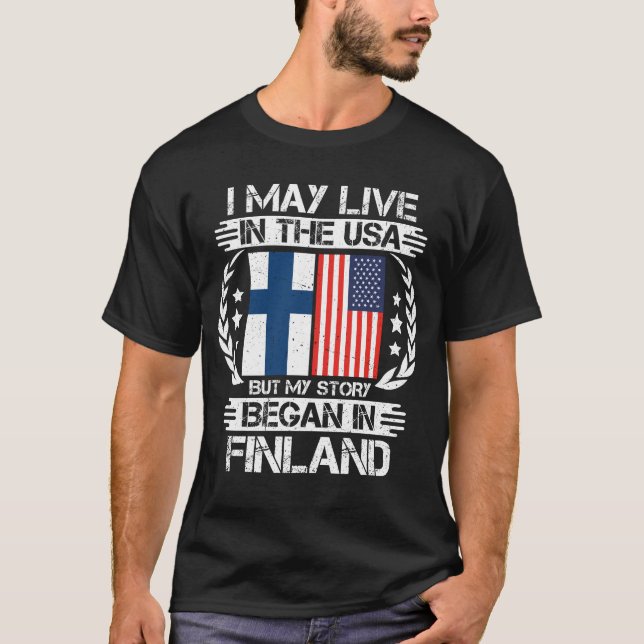 My Story Began In Finland T-Shirt (Vorderseite)