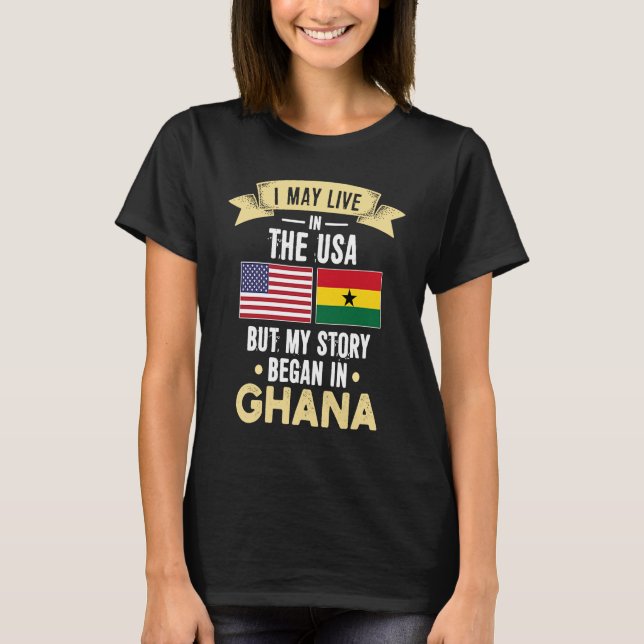 My story began in ghana T-Shirt (Vorderseite)
