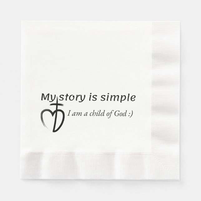 My story is simple serviette (Vorderseite)