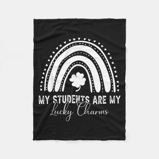My Students Are My Lucky Charms Teacher St Patrick Fleecedecke (Vorderseite)