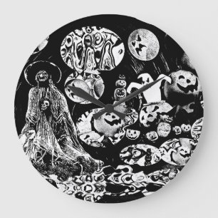 My Super Halloween Große Wanduhr