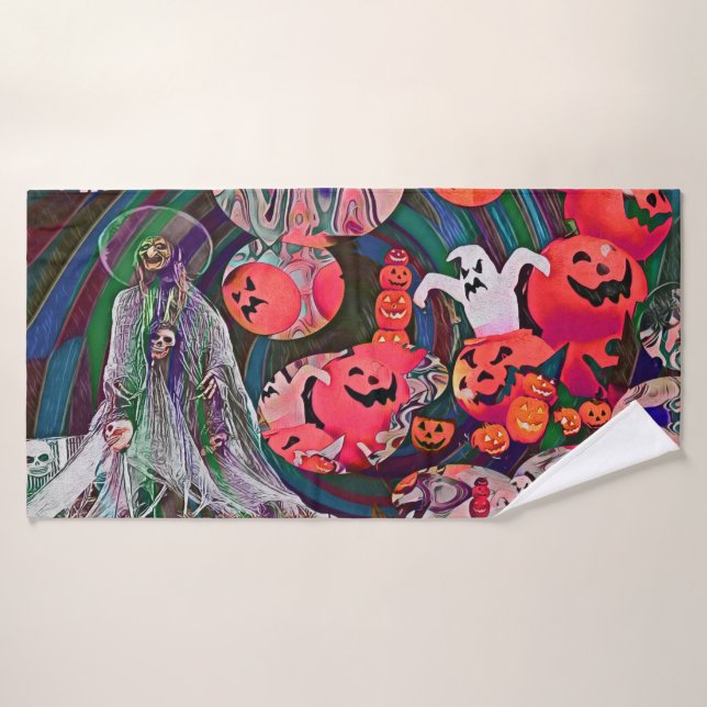 My Super Halloween V3 Badhandtuch Set (Badehandtuch)