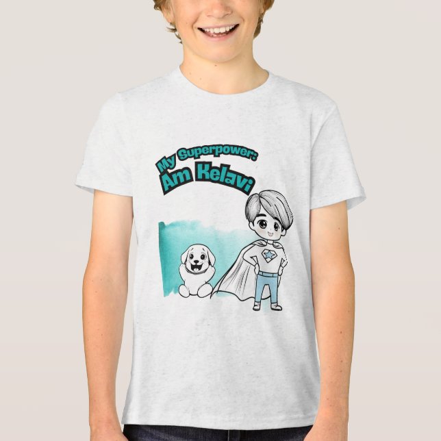 My Superpower: Am Kelavi! Kids' Tee (Vorderseite)
