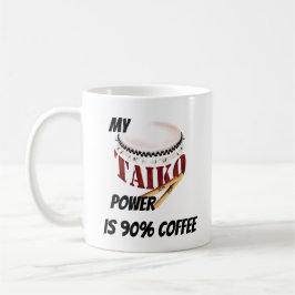 My taiko power is 90% coffee kaffeetasse