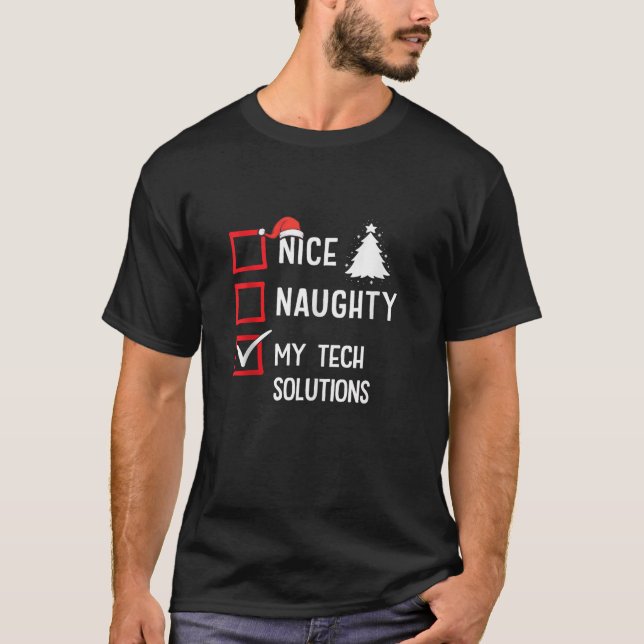 My Tech Solutions Nice Naughty Christmas Tank Top (Vorderseite)