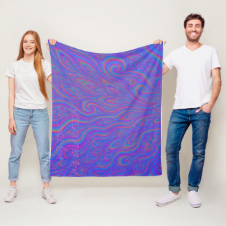 My Time, My Relaxation - Psychedelic Throw Blanke Fleecedecke